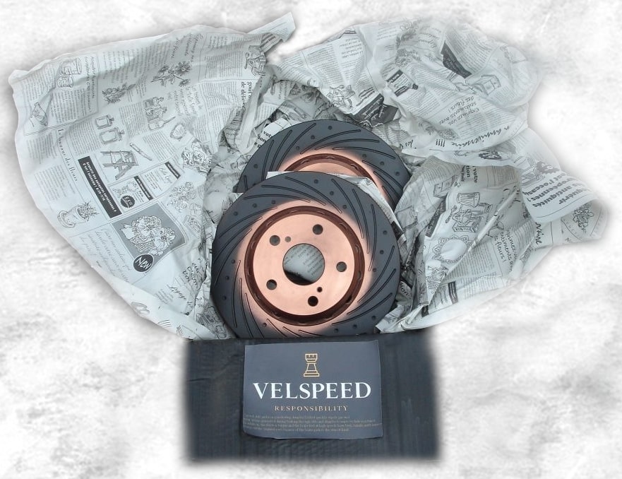 Velspeed スターレット KP61 ディスク径226mm車 78/2〜84/9 フロント スリットディンプル ブレーキローター｜voing-brake-2｜02