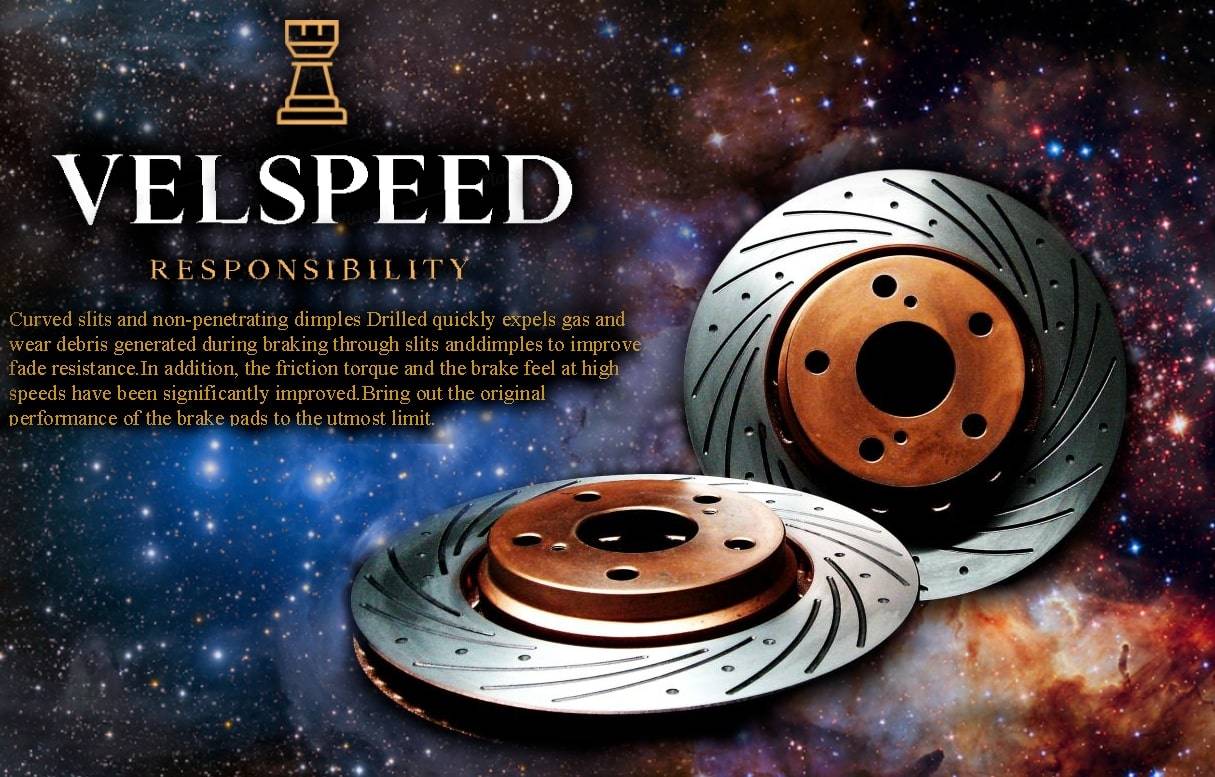 Velspeed E72 X6 アクティブハイブリッドX6 フロント スリット＆ディンプルブレーキローター