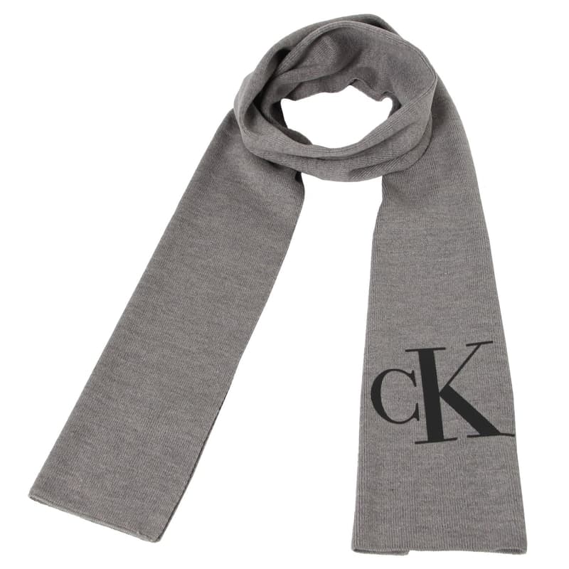 カルバンクライン マフラー メンズ Calvin Klein ロゴ Gray : ck13 