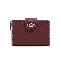 コーチ 二つ折り財布 ミニ財布 レディース COACH レザー ロゴ シンプル