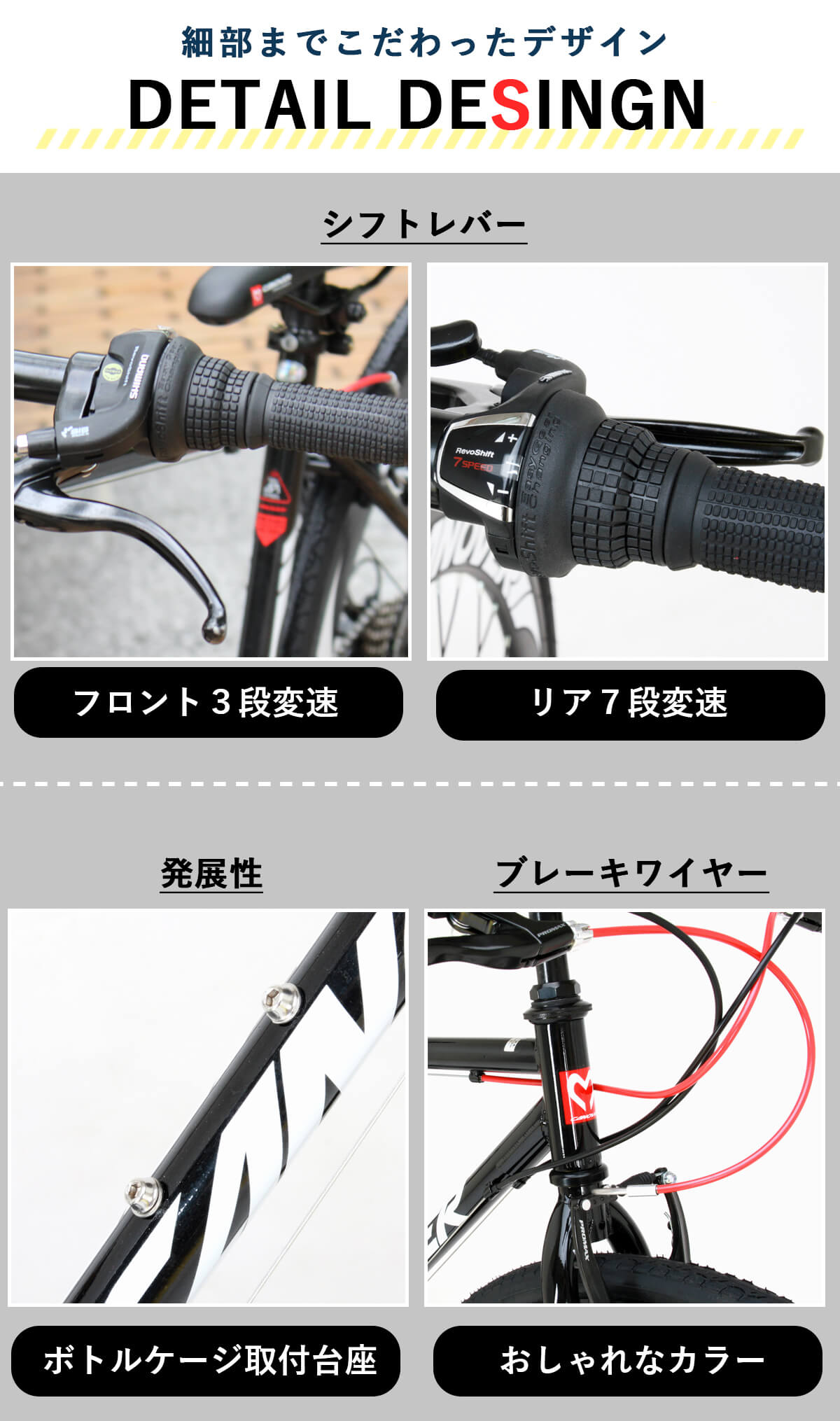 クロスバイク 自転車 完成品 指定エリア送料無料 700×28C シマノ21段変速 Vブレーキ ディープリム カノーバー CANOVER CAC-025  NYMPH : cac-025 : 自転車通販 オオトモ - 通販 - Yahoo!ショッピング