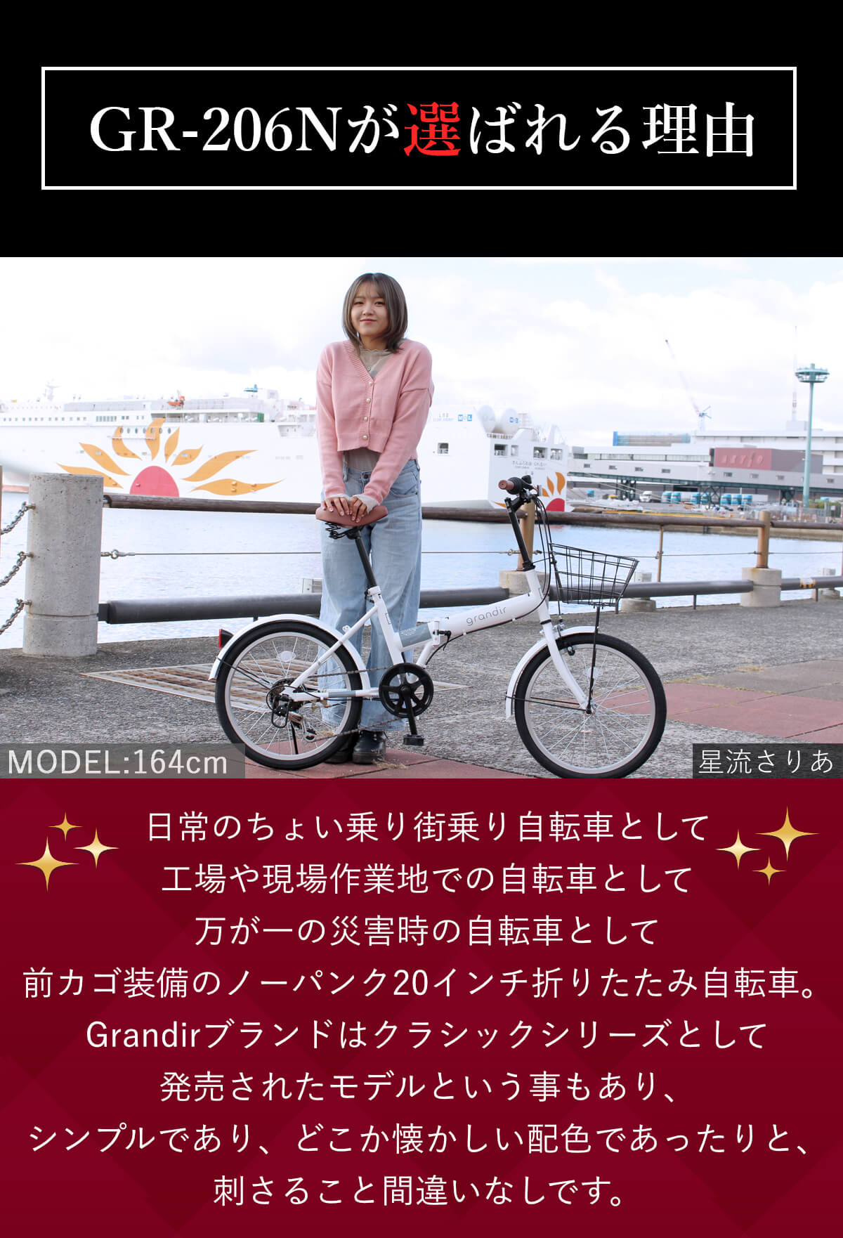 オオトモ ノーパンクタイヤ 折りたたみ自転車 20インチ シマノ6段変速