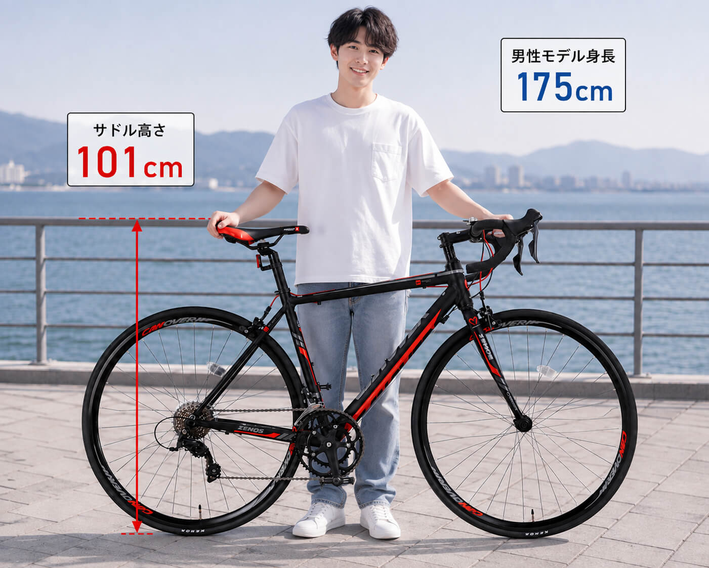 CANOVER ロードバイク 自転車 シマノ クラリス 16段変速 軽量 アルミ
