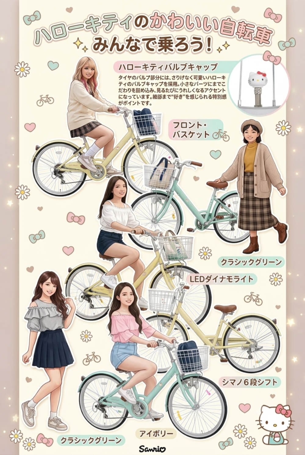 sanrio（サンリオ） ハローキティ BAA基準適合 子供用自転車 20インチ