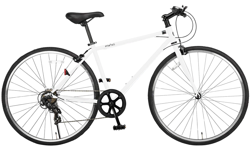 クロスバイク 完成品 自転車 700×28C(約27インチ) シマノ7段変速 仏式