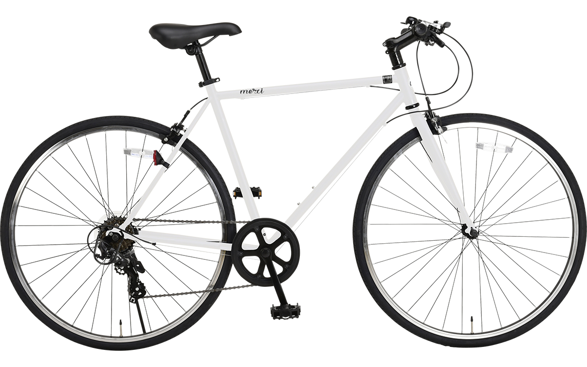 クロスバイク 完成品 自転車 700×28C(約27インチ) シマノ7段変速 仏式 