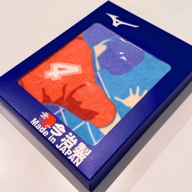 MIZUNO 今治製 バレーボール部フェイスタオル 箱入り 32JYC12300