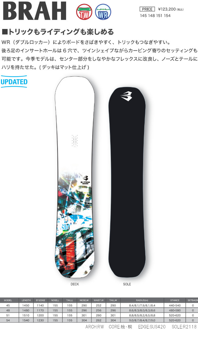 bcストリーム ブラフ（スノーボード、板）｜スノーボード | スポーツ