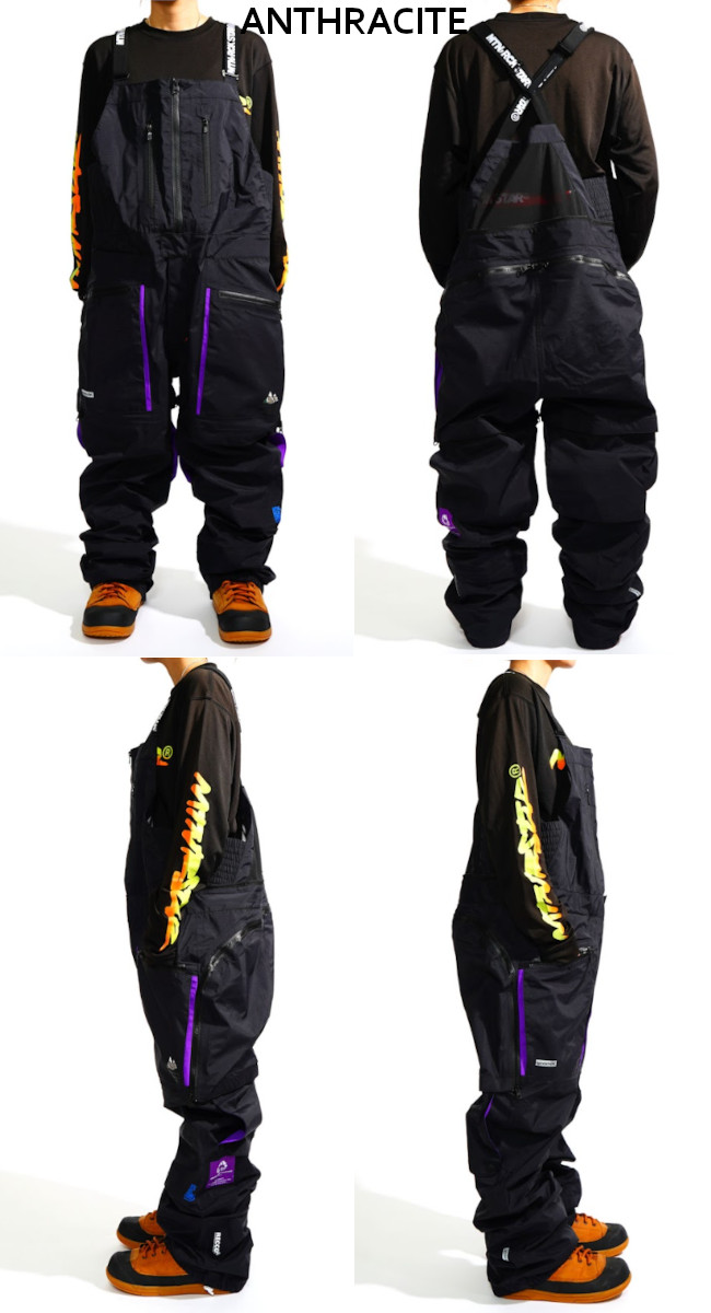 26-27 MTN ROCK STAR マウンテンロックスター CHOPPED S CARROT PANTS チョップド S キャロット パンツ ビブパンツ スノーボード MOUNTAIN ROCK STAR 2026-2027の画像