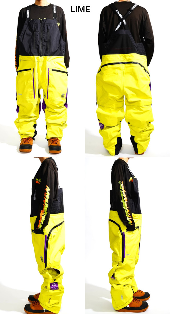 26-27 MTN ROCK STAR マウンテンロックスター CHOPPED S CARROT PANTS チョップド S キャロット パンツ ビブパンツ スノーボード MOUNTAIN ROCK STAR 2026-2027の画像