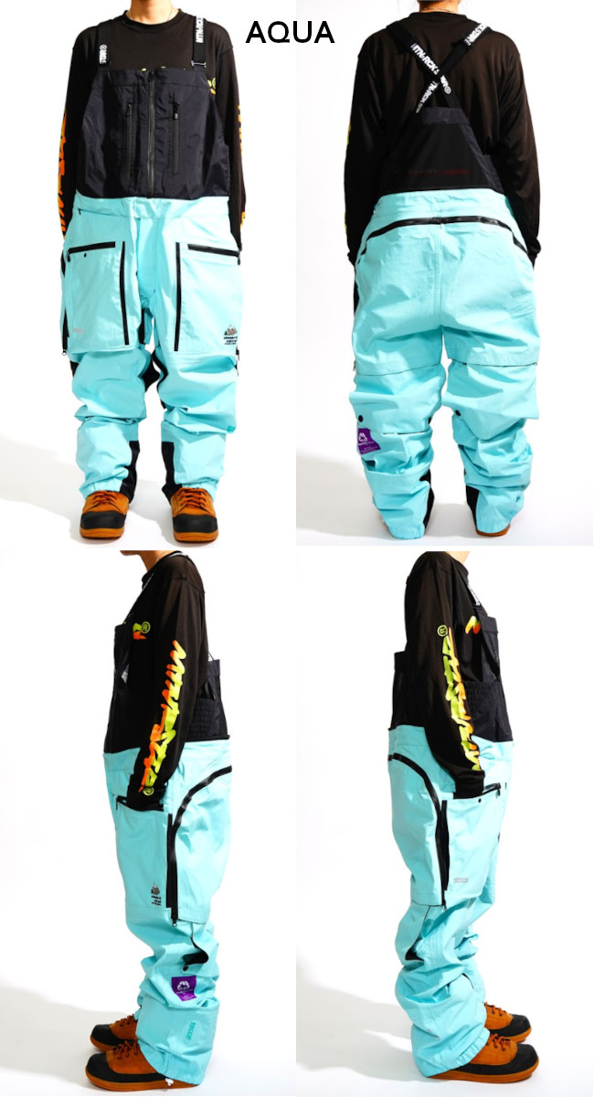 26-27 MTN ROCK STAR マウンテンロックスター CHOPPED S CARROT PANTS チョップド S キャロット パンツ ビブパンツ スノーボード MOUNTAIN ROCK STAR 2026-2027の画像