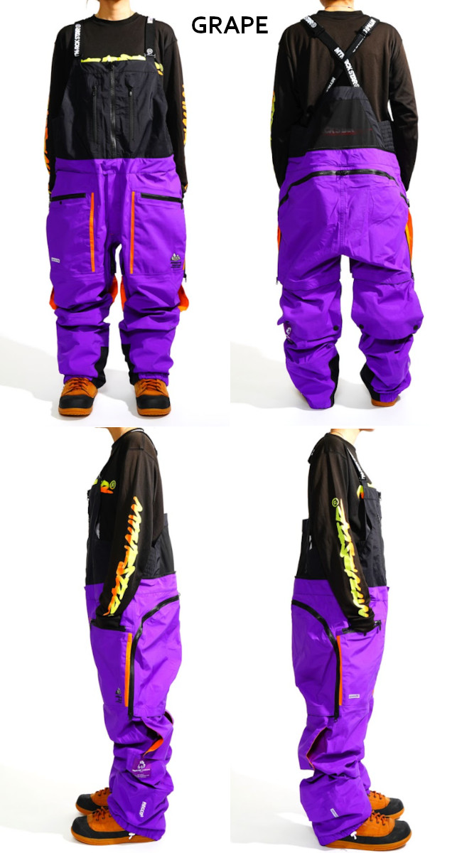 26-27 MTN ROCK STAR マウンテンロックスター CHOPPED S CARROT PANTS チョップド S キャロット パンツ ビブパンツ スノーボード MOUNTAIN ROCK STAR 2026-2027の画像