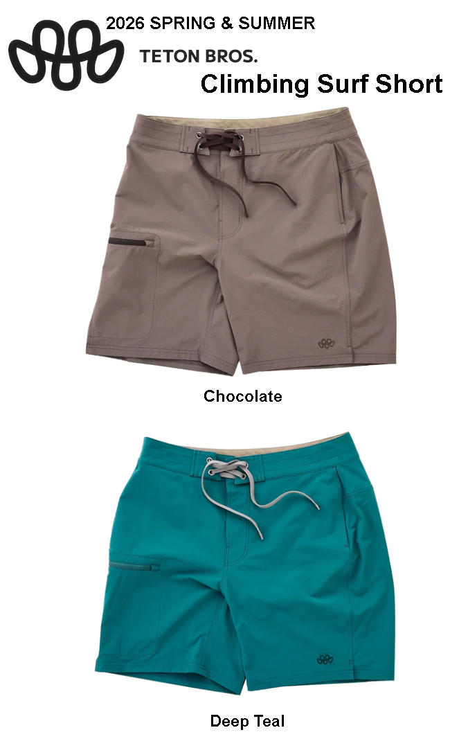 Teton Bros ティートン ブロス Climbing Surf Short クライミング サーフ ショーツ メンズ 水陸両用 ストレッチ 正規販売店 26春夏モデル メール便発送 関連画像1