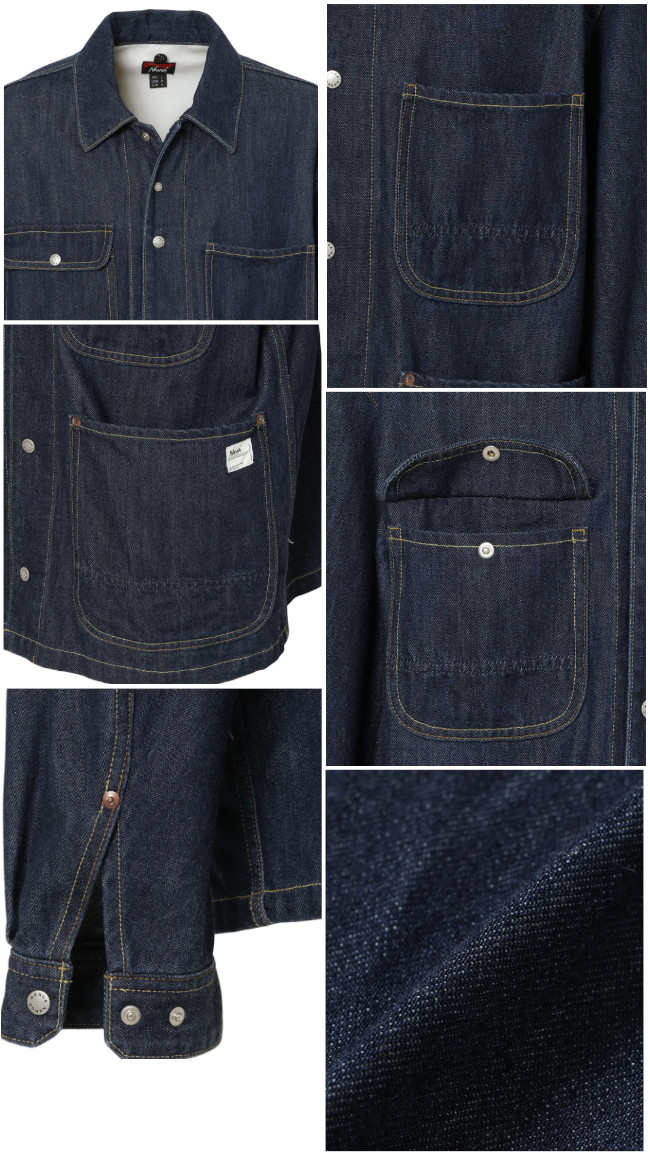 NANGA ナンガ DENIM COVERALL デニム カバーオール ジャケット NANGA DOWN WEAR 2026 モデル 正規販売店 関連画像2