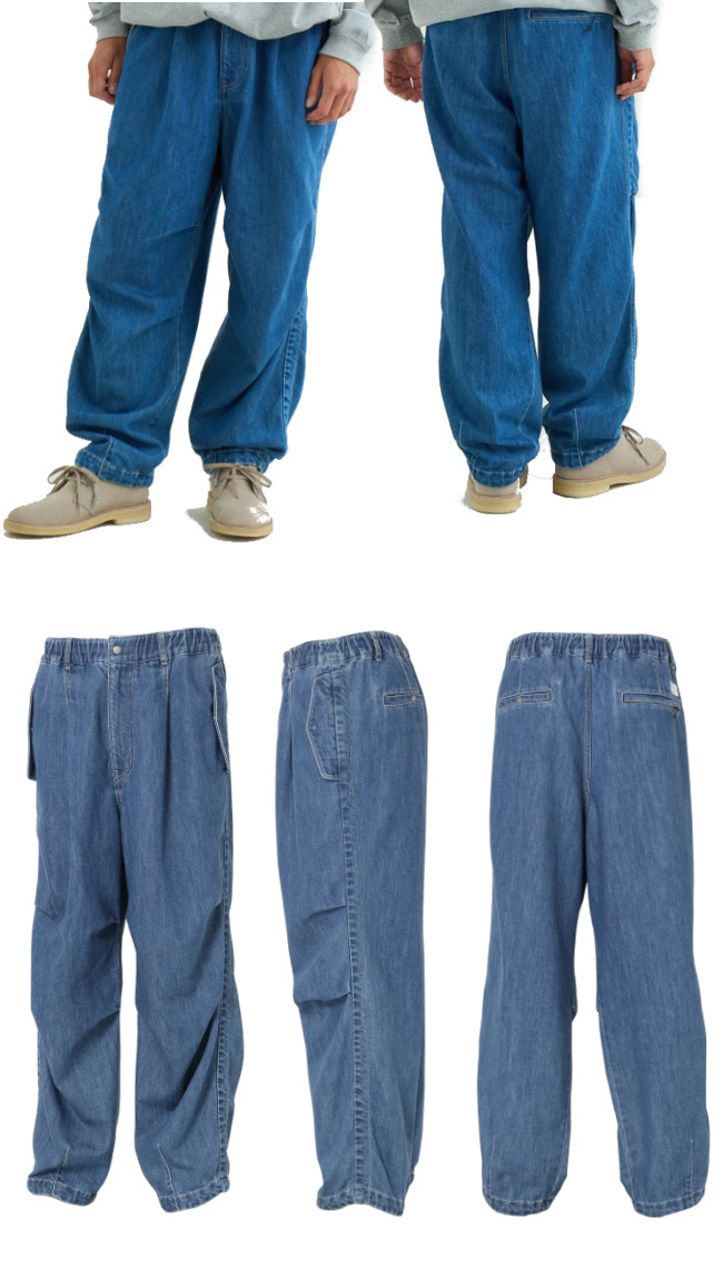 NANGA �i���K DENIM RELAX EASY PANTS �f�j�� �����b�N�X�C�[�W�[ �p���c NANGA DOWN WEAR 2026 ���f�� ���K�̔��X �֘A�摜2