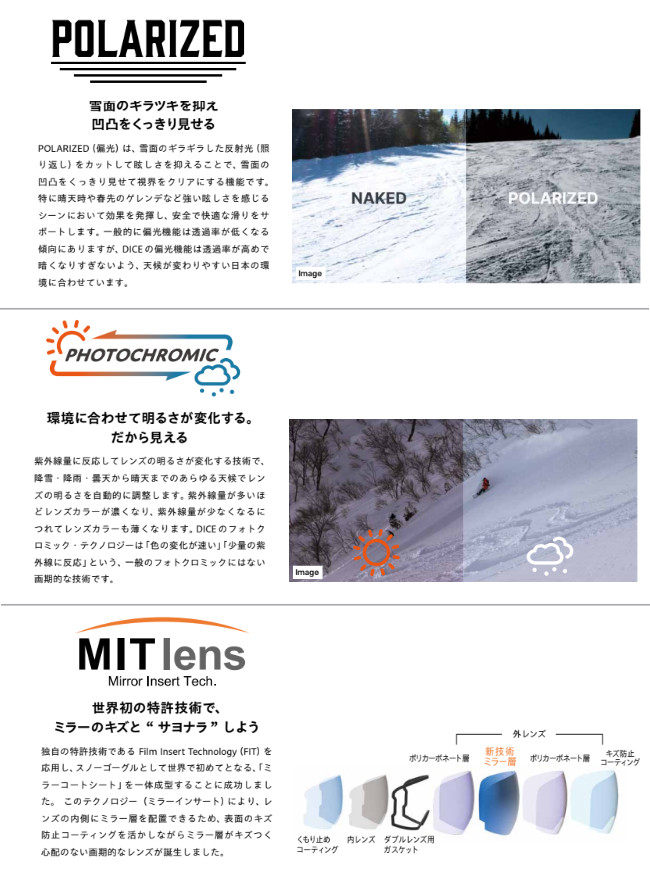 特典付き 26-27 DICE ダイス ゴーグル SHOWDOWN SD64570 Photochromic/Ultra Light Gray/Light Silver Mirror フォトクロミック 調光 スノーボード 2026-2027 | DICE | 05