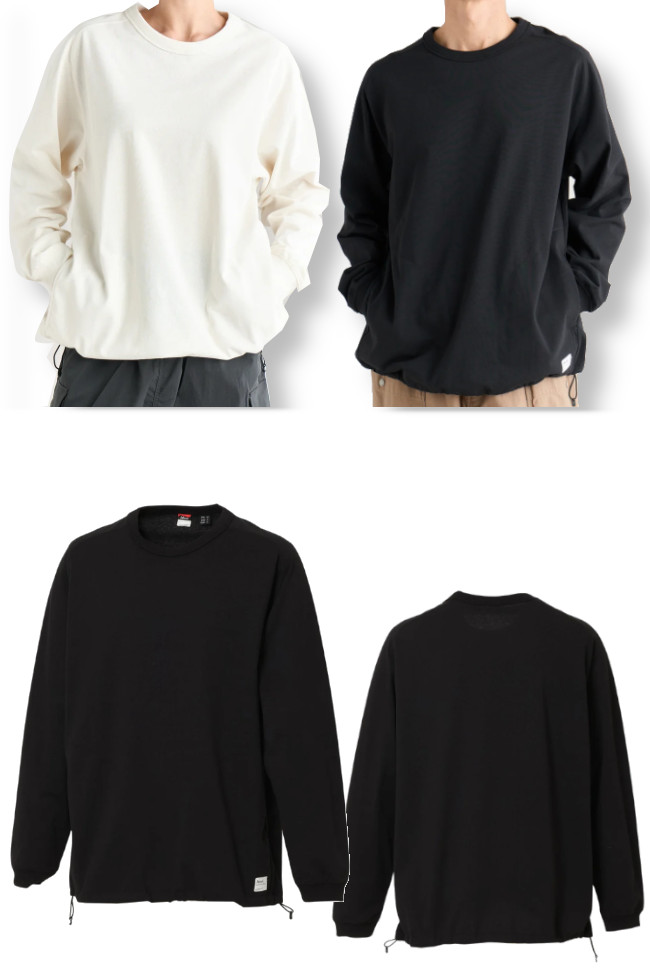 NANGA ナンガ ECO HYBRID OVERSIZED L/S TEE MEN エコ ハイブリッド オーバー サイズ ロングスリーブ TシャツNANGA DOWN WEAR 2026 モデル 正規販売店 関連画像2