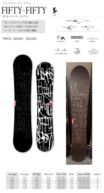 モス（MOSS） 特典付き 26-27 MOSS SNOWBOARDS スノーボード FIFTY