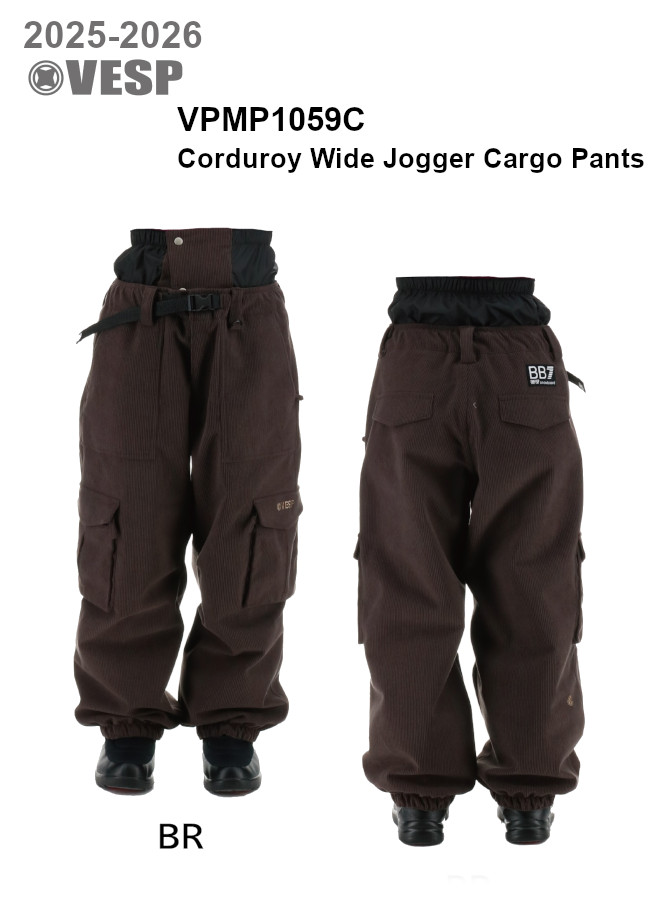 VESP（ベスプ） 25-26 VESP べスプ VPMP1059C Corduroy Wide Jogger