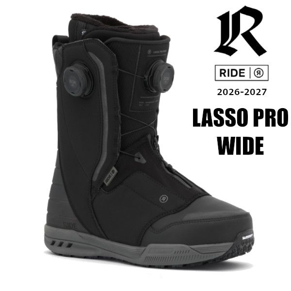 RIDE LASSO PRO WIDE 27CMスノーボードブーツ　美品 RIDE（ライド） 特典付き 26-27 RIDE スノーボード ブーツ LASSO PRO