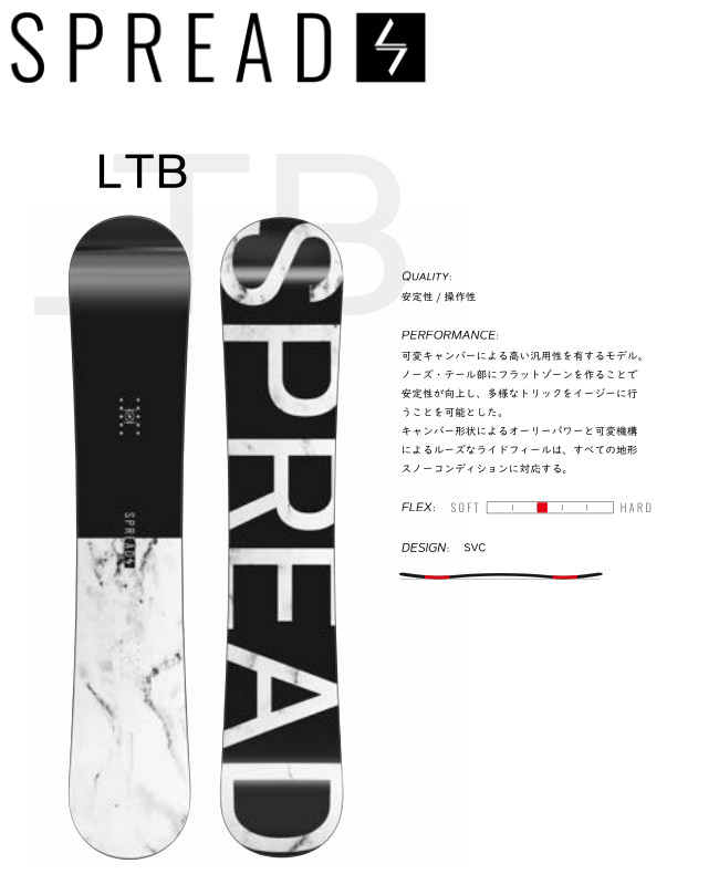 23-24 SPREAD SNOWBOARDS スプレッド LTB エルティ―ビー キャンバー