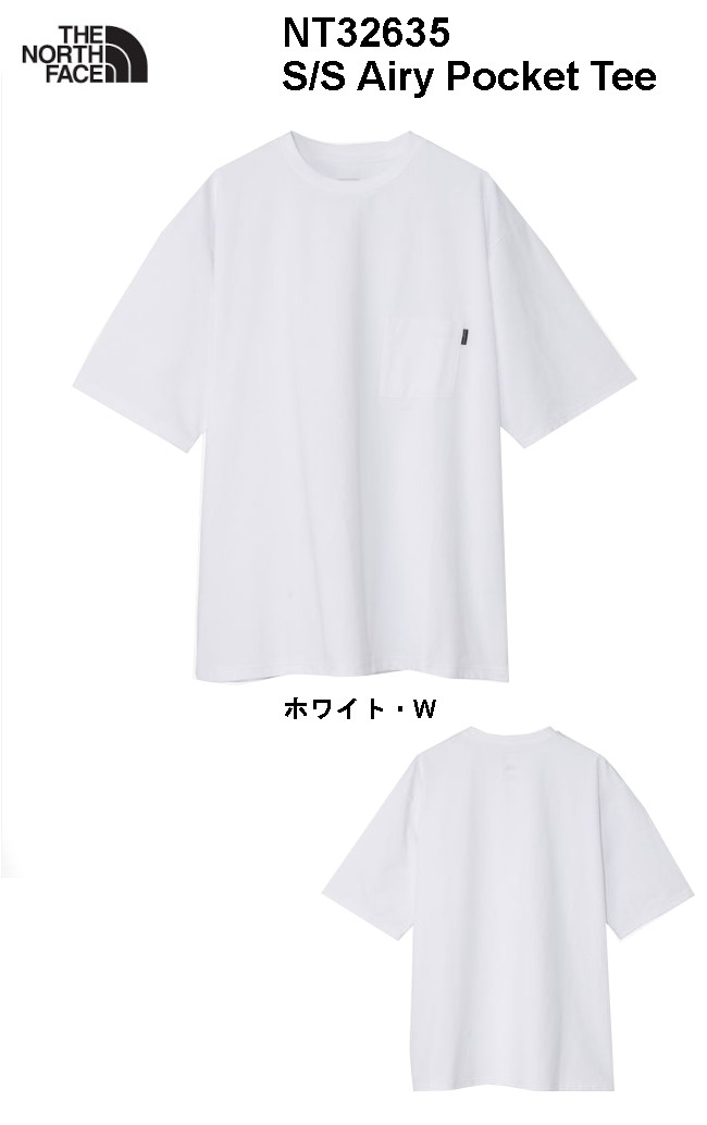 The North Face ザ・ノース・フェイス S/S Airy Pocket Tee NT32635 ショートスリーブ エアリー ポケット ティー ノースフェイス 正規品取扱店 メール便発送 関連画像1