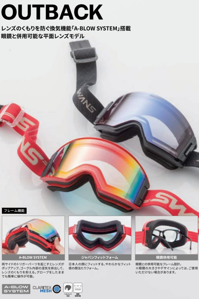 SWANS（スワンズ） 25-26 SWANS ゴーグル OUTBACK OB-MDH-CU-LP MBKF