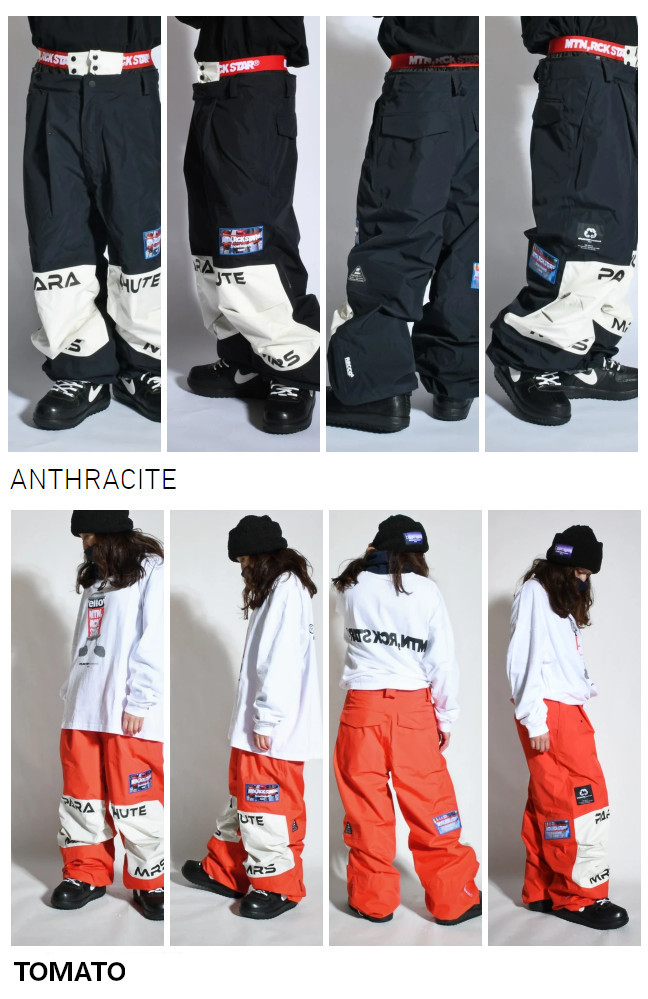 特典付き 24-25 MTN.ROCK STAR マウンテンロックスター PARACHUTE PANT