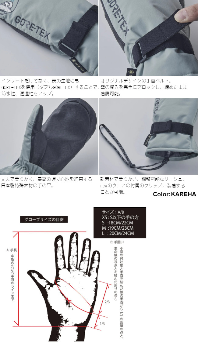 25-26 VOLUME GLOVES ボリューム PERFORMANCE NS GORE-TEX BLACK