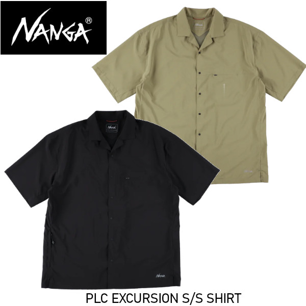 NANGA ナンガ PLC EXCURSION S/S SHIRT PLC エクスカーション ショートスリーブ シャツ パッカブル 吸水速乾 NANGA DOWN WEAR 2026 正規販売店 メール便発送
