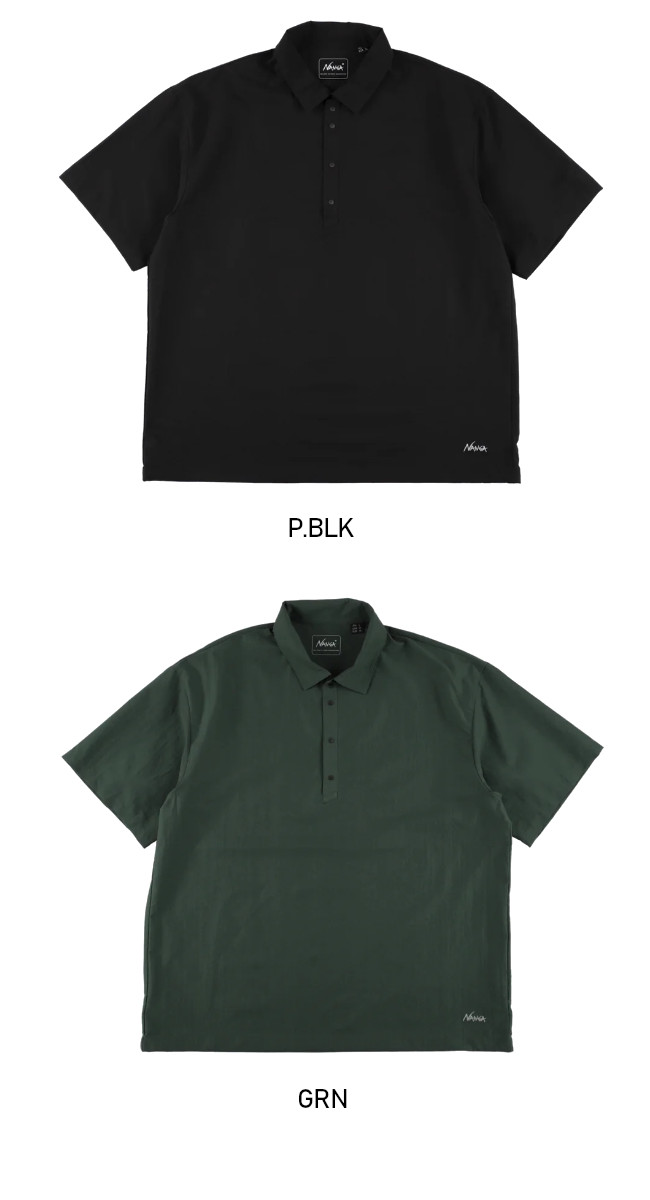 NANGA ナンガ DotAir COMFY POLO SHIRT ドットエア コンフィー ポロシャツ 半袖 吸汗速乾 NANGA DOWN WEAR 2026 春夏モデル 正規販売店 メール便発送の画像