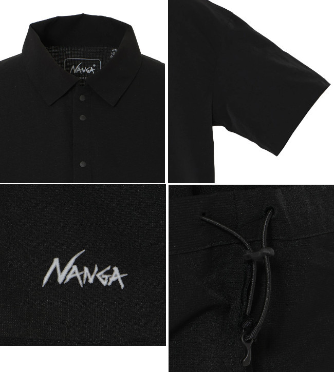 NANGA ナンガ DotAir COMFY POLO SHIRT ドットエア コンフィー ポロシャツ 半袖 吸汗速乾 NANGA DOWN WEAR 2026 春夏モデル 正規販売店 メール便発送の画像