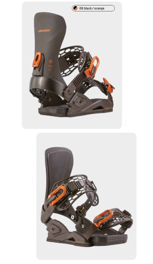 DRAKE スノーボード ビンディング（色：オレンジ系）｜スノーボード