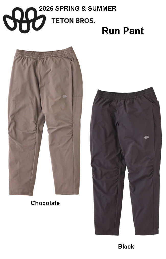 26 Spring&Summer Teton Bros ティートン ブロス Run Pant ラン パンツ メンズ 九分丈 超撥水 通気 ストレッチ 正規販売店 26春夏 TB261-40M メール便発送 関連画像1