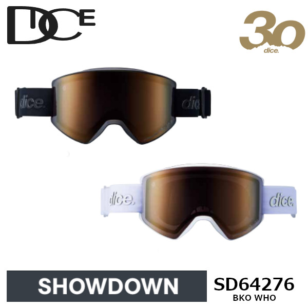 特典付き 26-27 DICE ダイス ゴーグル SHOWDOWN SD64276 Photochromic/Ultra Light Purple/Bronze Mirror フォトクロミック 調光 レンズ スノーボード 2026-2027 | DICE
