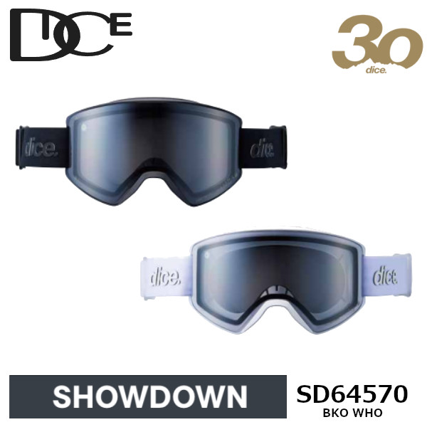 特典付き 26-27 DICE ダイス ゴーグル SHOWDOWN SD64570 Photochromic/Ultra Light Gray/Light Silver Mirror フォトクロミック 調光 スノーボード 2026-2027 | DICE