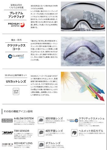 SWANS（スワンズ） 25-26 SWANS ゴーグル OUTBACK COMPACT OC-MDH-CU