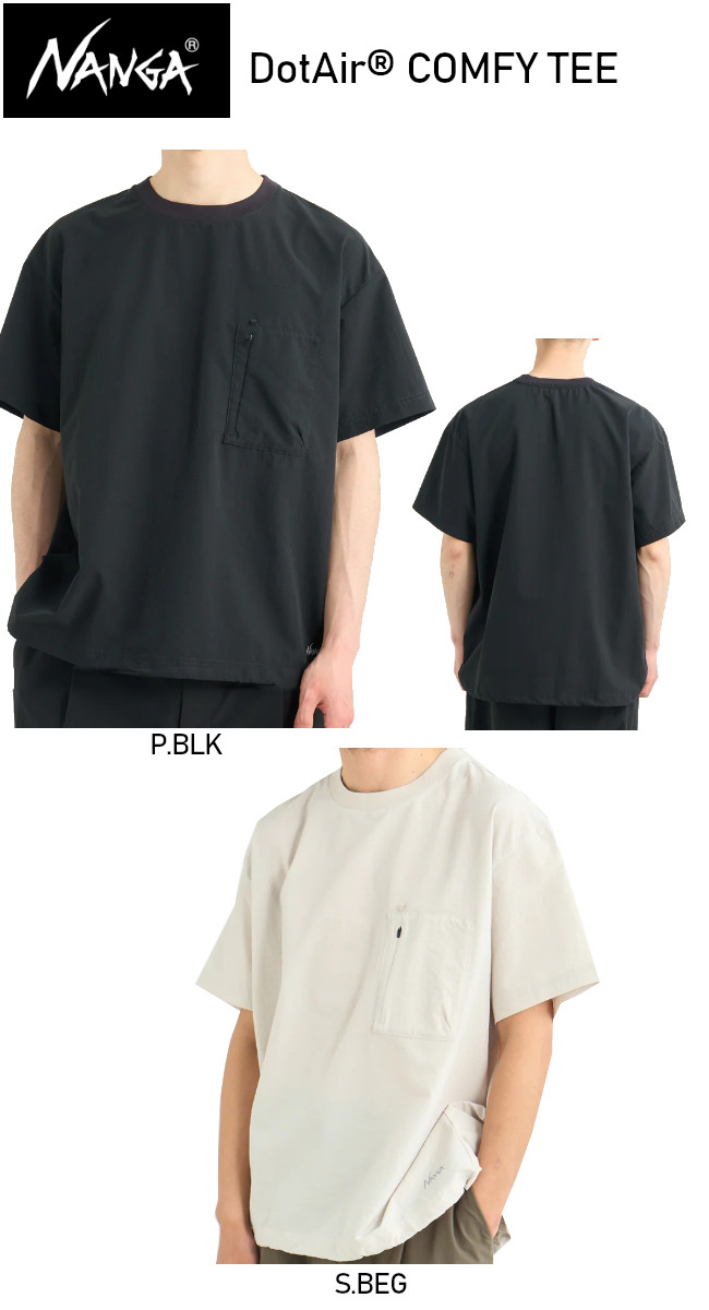 NANGA �i���K DotAir COMFY TEE �h�b�g�G�A �R���t�B�[ T�V���c ���� �z������ NANGA DOWN WEAR 2026 �t�ă��f�� ���K�̔��X ���[���֔��� �֘A�摜1