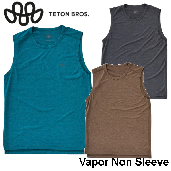 Teton Bros ティートン ブロス Vapor Non Sleeve ベイパー ノン スリーブ ティー メンズ ノースリーブ 吸水速乾 正規販売店 26春夏モデル メール便発送