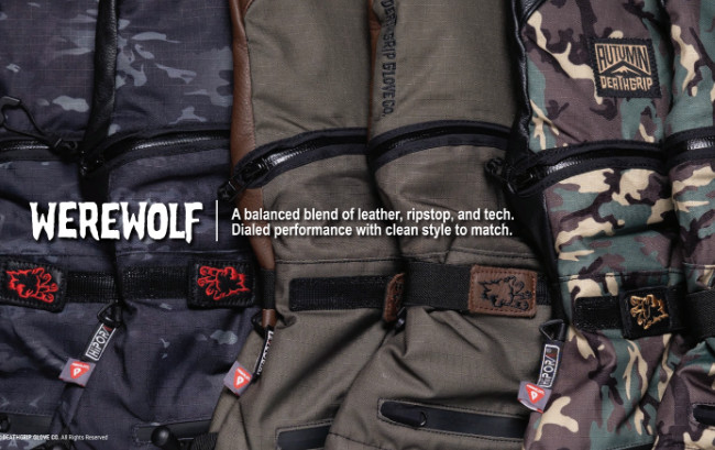 DEATHGRIP GLOVE CO. 26-27 WEREWOLF MITT LONG CUT デスグリップ