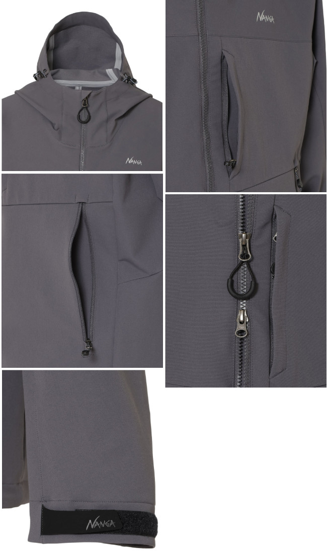 NANGA ナンガ WINDREX SHELL JACKET ウィンドレックス シェル ジャケット 防風性 撥水性 透湿性 NANGA DOWN WEAR 2026 モデル 正規販売店 関連画像3