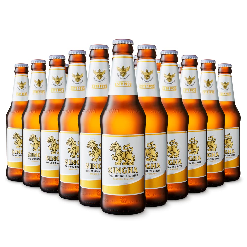 Singha(シンハー) ビール 瓶 ラガータイプ タイ 330ml×24本【賞味期限