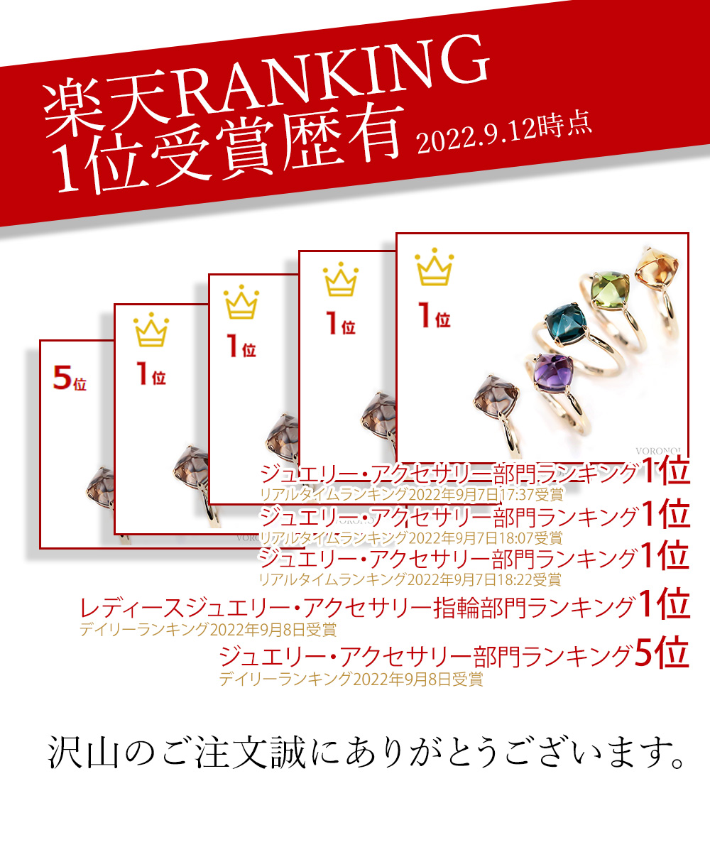 MINAMO 正規品 K18 シュガーローフカット リング MINAMO