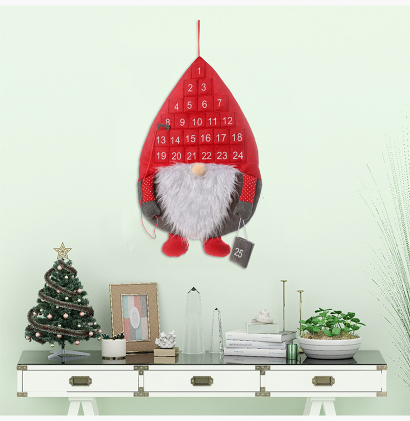 カレンダー 壁掛け クリスマスツリー DIY サンタクロース 布製 クリスマスツリー 24日カウント 妖精 サンタ 飾り 壁掛け 吊し飾り 可愛い  :auto-a789:安光屋 - 通販 - Yahoo!ショッピング