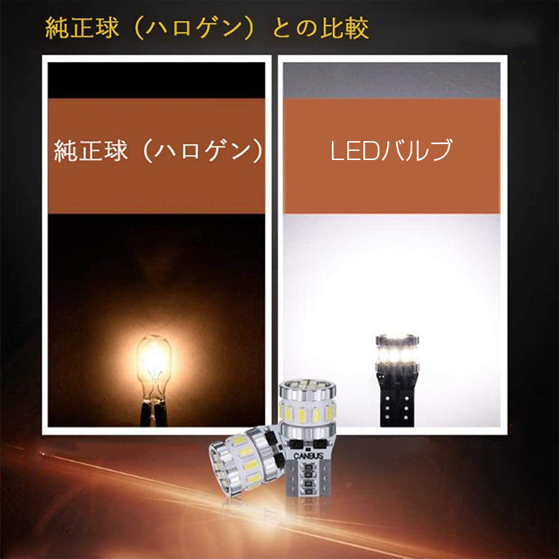 ホワイト 爆光 キャンセラー内蔵 LED T10 4個入り 3014LEDチップ18連 ポジション/ライセンスランプ/ナンバー灯/ルームランプ 12V  車用 :led-light-11:安光屋 - 通販 - Yahoo!ショッピング