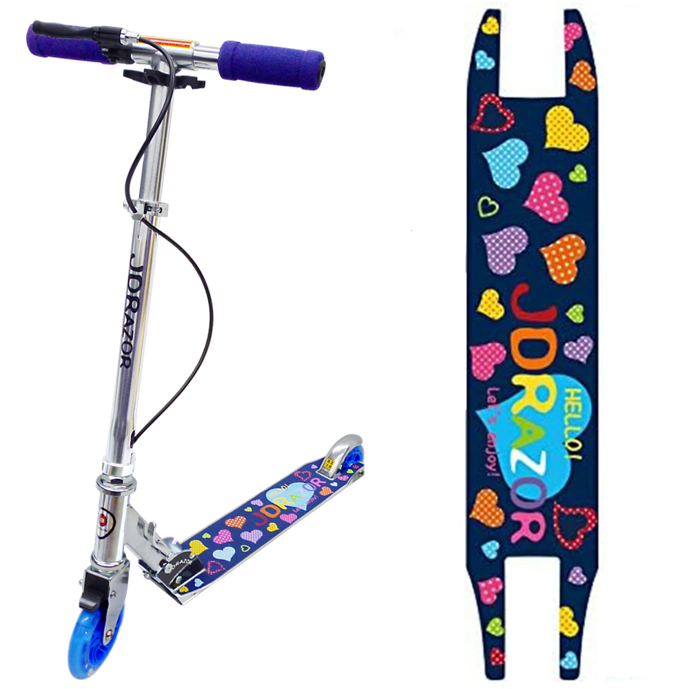 JD RAZOR キックボード 子供用 JDRAZOR MS‐105RB ハート LED 光る