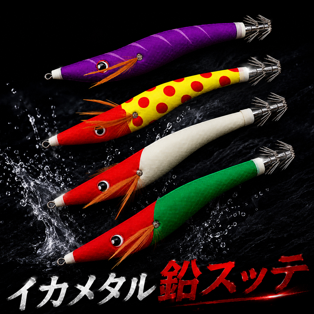 イカメタル 鉛スッテ 25号 30号 夜光 発光 イカ釣り ルアー イカメタル仕掛け オモリグ ドロッパー ケンサキイカ ヤリイカ スルメイカ ティップラン 夜焚き | 