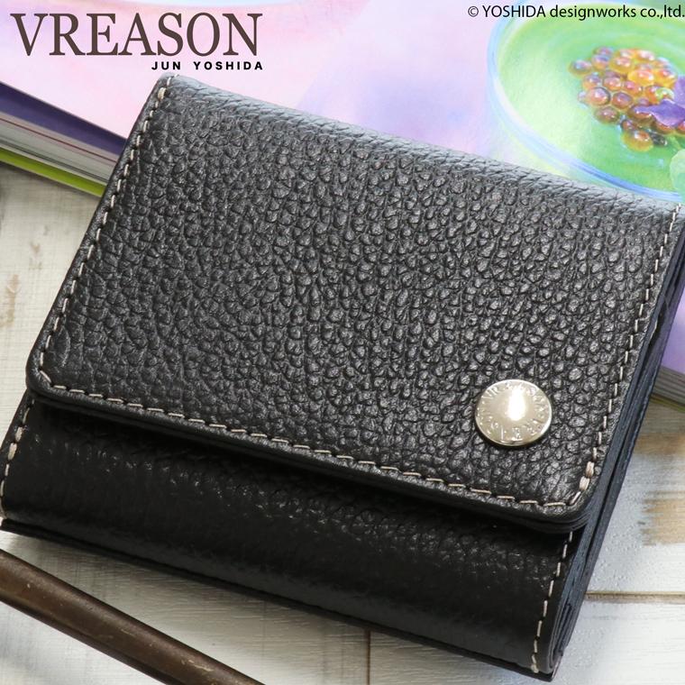 折り財布 レディース 財布 サイフ 三つ折り ミニ ボックス式 日本製 本革 ジョバンニ レザー 小さい 小さな  牛革 革 皮 VREASON ヴレアゾン ブレアゾン