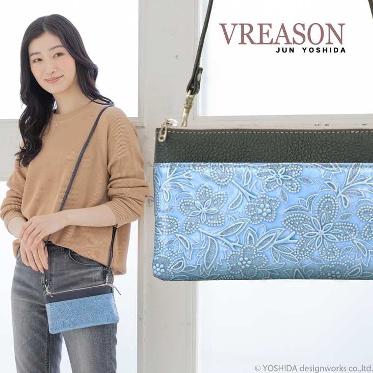 VREASON（ヴレアゾン） スマホショルダー ポーチ ポシェット アネモネ