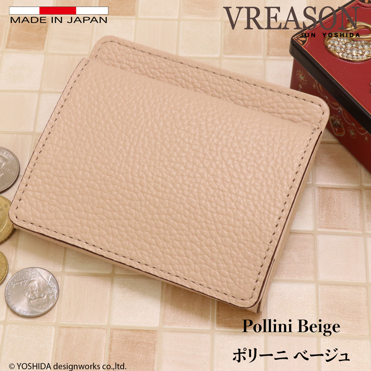 【 ボックス ミニ 財布 】 折り財布 折財布 日本製 本革 ジョバンニ レディース レザー 牛革 コンパクト 薄い スリム 小さい ミャッシュレス VREASON ヴレアゾン | VREASON | 08